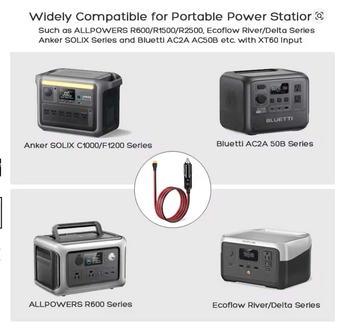 🚗 12V/24V Auto (Cigarešu Ligzda) uz XT60 Kabelis – Power Station Uzlādei - ZEMLETES.LV