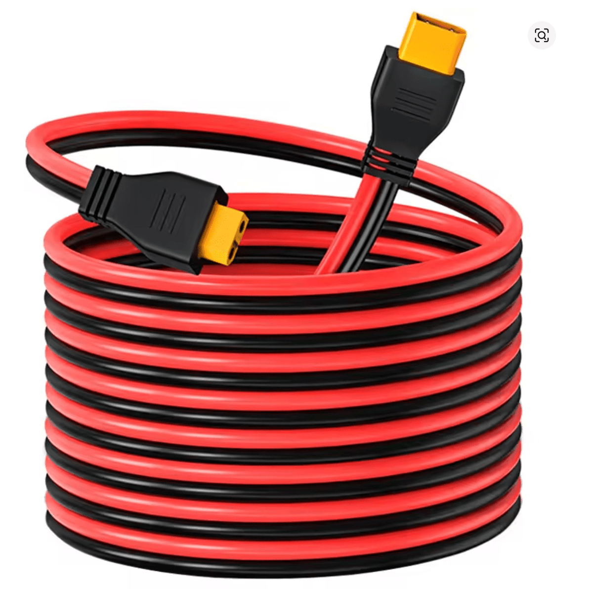 🔌 XT60 Pagarinājuma Kabelis 12AWG (6m) – Power Station un Saules Sistēmām - ZEMLETES.LV