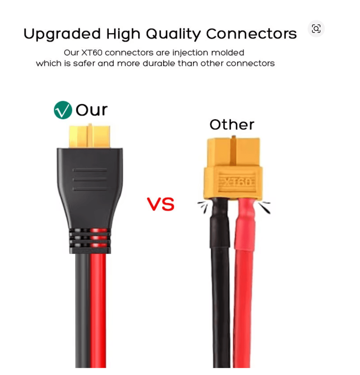 🔌 XT60 Pagarinājuma Kabelis 12AWG (6m) – Power Station un Saules Sistēmām - ZEMLETES.LV