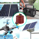 🔌 XT60 Pagarinājuma Kabelis 12AWG (6m) – Power Station un Saules Sistēmām - ZEMLETES.LV