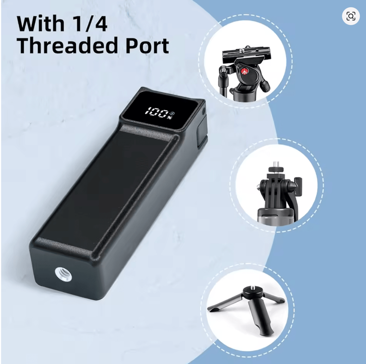 🔋 5000mAh Akumulators DJI Osmo Pocket 3 / 4 – Fast Charging + USB - C - ZEMLETES.LV