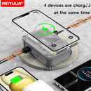 🔋 Magnētiskais Power Bank 20000mAh ar bezvadu uzlādi, statīvu un UK Plug (Fast Charge 20W)Melns - ZEMLETES.LV