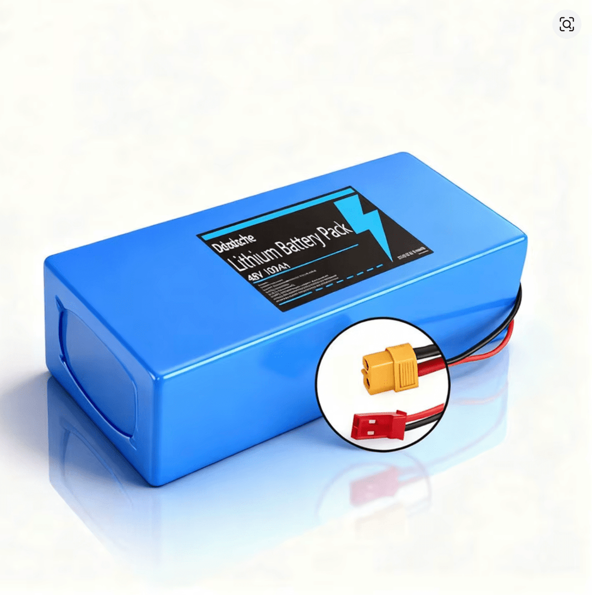 48V 100Ah Lithium Battery 13S5P (18650) ar BMS elektriskajiem skrejriteņiem un DIY projektiem - ZEMLETES.LV