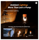 FLEXTAIL Mini Elektriskais Gaisa Pumpis ar LED Apgaismojumu (Camping Air Pump) - ZEMLETES.LV