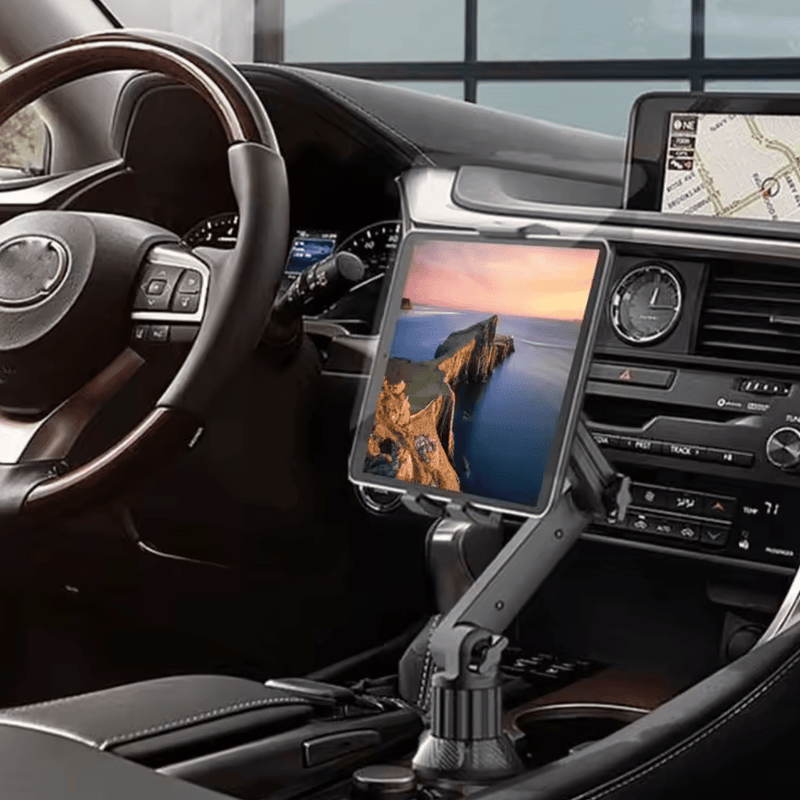 🚗 Universāls Auto Telefona un Planšetes Turētājs Krūzes Vietai - ZEMLETES.LV