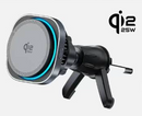 CW41 Magnētiskais Auto Telefona Turētājs ar 25W Bezvadu Uzlādi, TEC Dzesēšanu un RGB Apgaismojumu