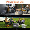 14 dienu piegāde_Solarplay Q3600 PLUS pārnēsājama spēkstacija ar S200 saules paneli, 3600 W, 3840 Wh, LiFePO4, 200 W saules panelis