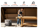 14 dienu piegāde_Solarplay Q3600 PLUS pārnēsājama spēkstacija ar S200 saules paneli, 3600 W, 3840 Wh, LiFePO4, 200 W saules panelis