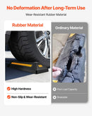 VEVOR gumijas stāvvietas apstādinātājs, 548 mm, 2 gab., pastiprināts garāžas grīdas ierobežotājs ar atstarojošām joslām automašīnām, furgoniem un kravas transportam