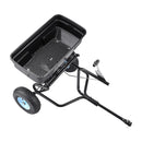 VEVOR piekabē velkams sadales sējējs, 59 kg ietilpība, dārza sējējs velkot vai stumjot ar 33 cm riepām, 30 regulējami iestatījumi un 3 m sadales platums, zāliena sējēji sēklām, mēslojumam, sālim un ledus kušanai