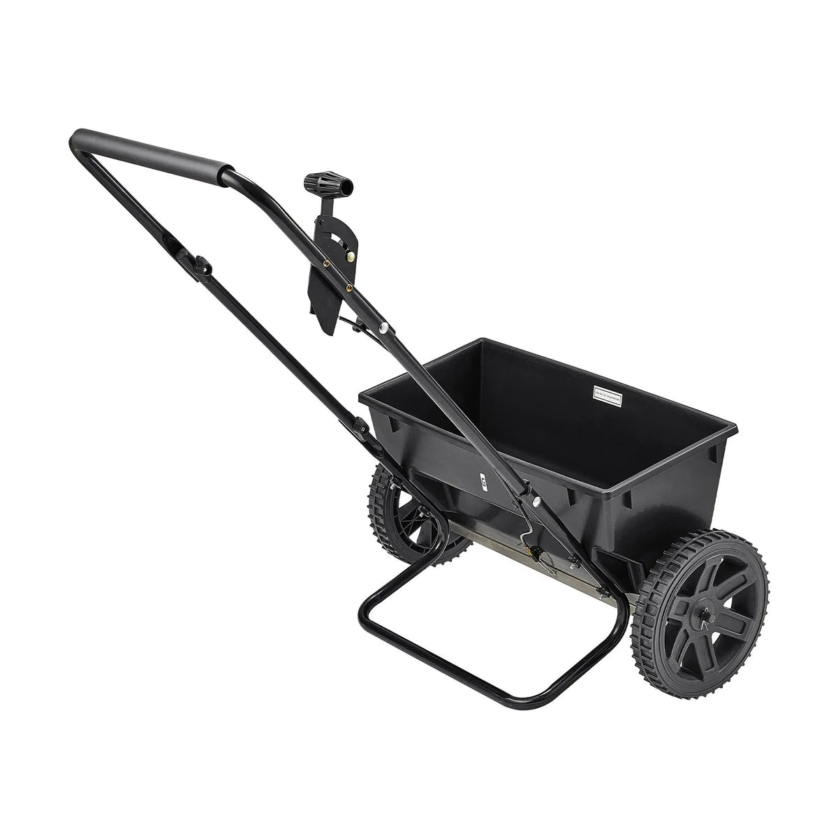 VEVOR stumjamais mēslojuma un sēklu izkliedētājs, 22,7 kg ietilpība, pilienveida izkliede ar tvertnes režģi, 45,7 cm izkliedes platums un 30 regulēšanas pozīcijas, 25,4 cm visurgājēja riepas, dārzam un zālienam sēklām un mēslojumam - ZEMLETES.LV