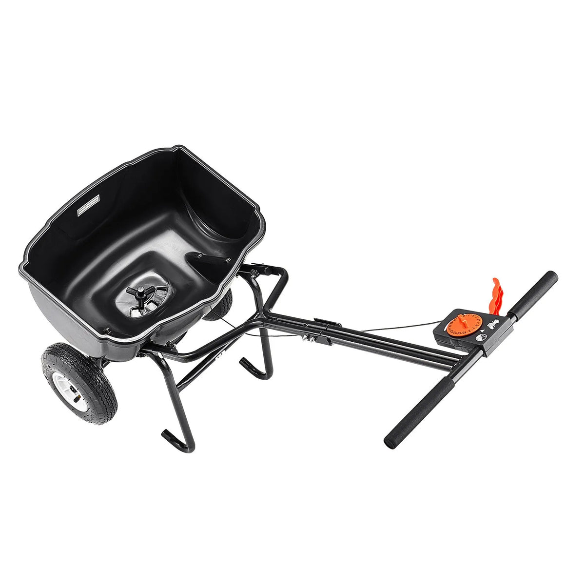 VEVOR Push Spreader, 27 kg Capacity, Push-Type Spreader with Hopper Screen, 0–3 m Spread Width, 20 cm All-Terrain Pneumatic Tyres, Garden and Lawn Spreader for Seeds and Fertiliser