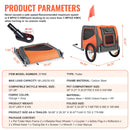 VEVOR Suņu velosipēda piekabe, līdz 30 kg, salokāma ar ātru atbrīvošanu un universālu savienotāju