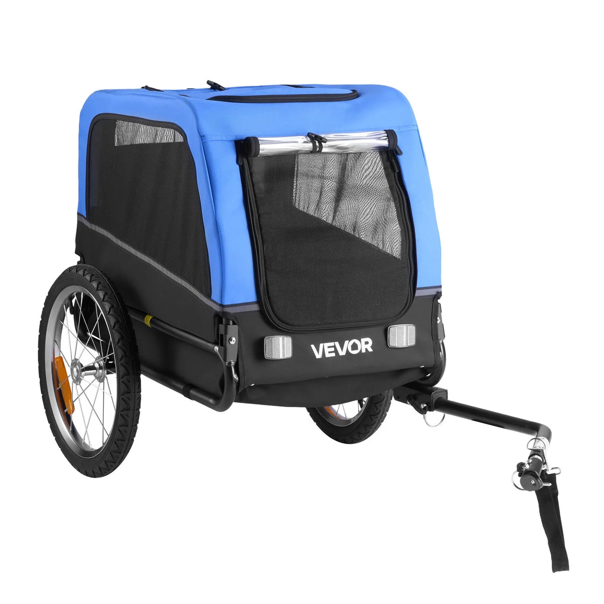 VEVOR Dog Bike Trailer with Foldable Frame, Quick-Release Wheels and Universal Coupler, up to 30 kg