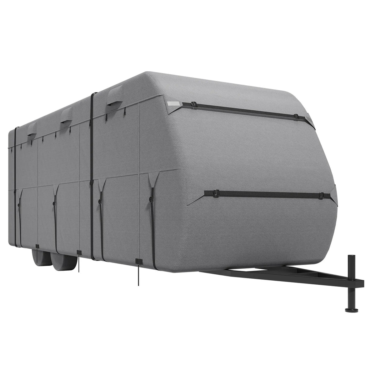 VEVOR kempera pārvalks 609,6–670,6 cm Class A RV, 4 slāņu neausta auduma pārvalks, ūdensizturīgs, vēja izturīgs un plīsumizturīgs, komplektā uzglabāšanas soma, remonta ielāpi, stiprinājuma siksnas un riepu pārvalki