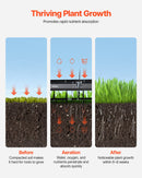 VEVOR velkamais zāliena dakšu aerators 1020 mm ar universālu sakabi