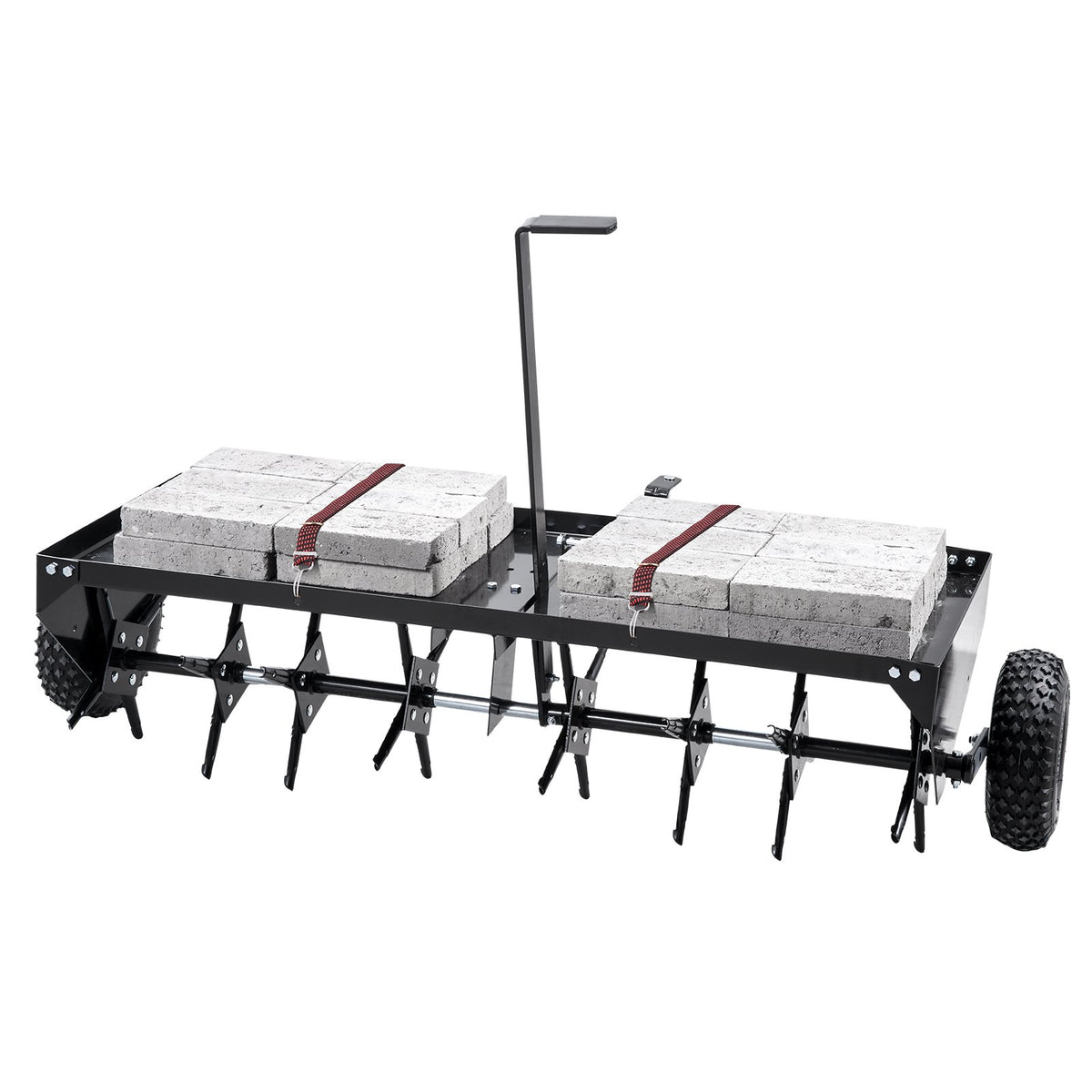 VEVOR velkamais aerators zālienam, 1220 mm, ar universālu sakabi
