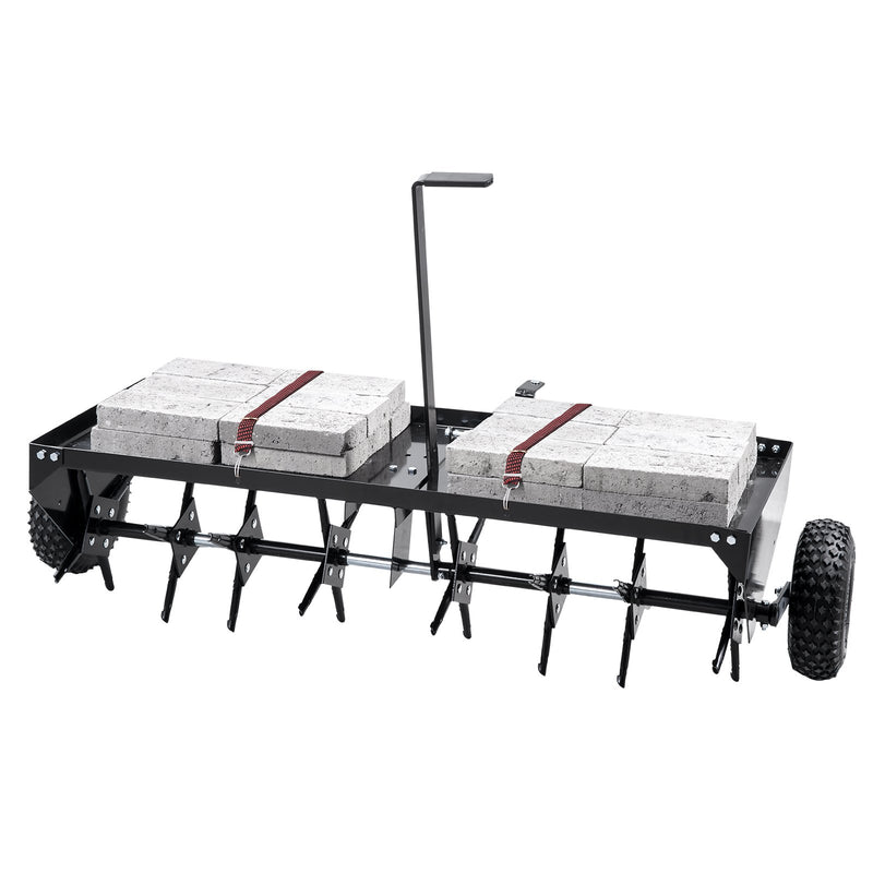 VEVOR velkamais aerators zālienam, 1220 mm, ar universālu sakabi