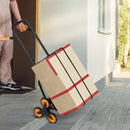 VEVOR kāpņu rati, salokāmi, smagām kravām līdz 200 kg, ar 6 riteņiem