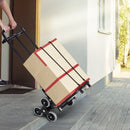 VEVOR kāpņu rati, salokāmi, smagām kravām līdz 210 kg, ar 6 riteņiem