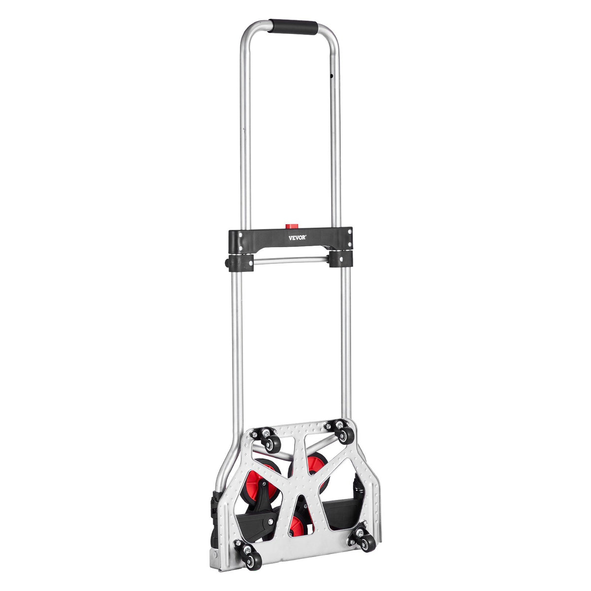VEVOR Folding Stair Climbing Hand Truck, Heavy-Duty Capacity 118 kg, 10 Wheels