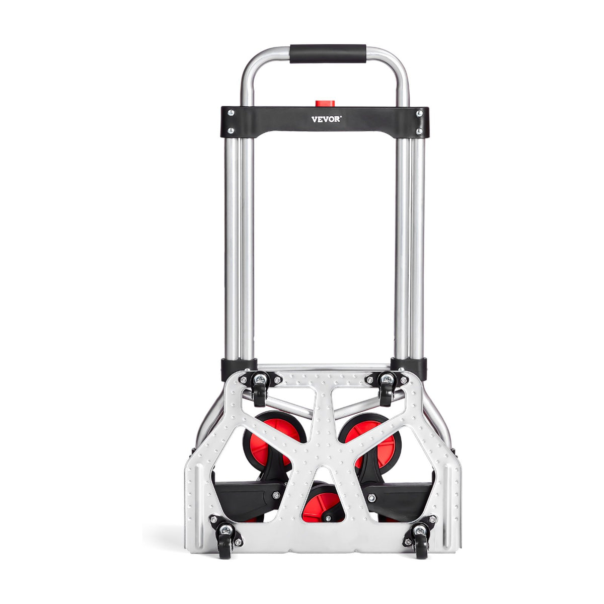 VEVOR Folding Stair Climbing Hand Truck, Heavy-Duty Capacity 118 kg, 10 Wheels