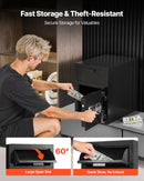 VEVOR 34 l iemaksas seifs ar priekšējo iemaksas atveri, digitālo tastatūru un rezerves atslēgām, izturīgs divu līmeņu naudas un dokumentu noguldījumu seifs skaidrai naudai, bankas kvītīm, rotaslietām, dokumentiem un rēķiniem, melns