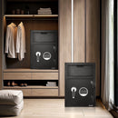 VEVOR 34 l iemaksas seifs ar priekšējo iemaksas atveri, digitālo tastatūru un rezerves atslēgām, izturīgs divu līmeņu naudas un dokumentu noguldījumu seifs skaidrai naudai, bankas kvītīm, rotaslietām, dokumentiem un rēķiniem, melns