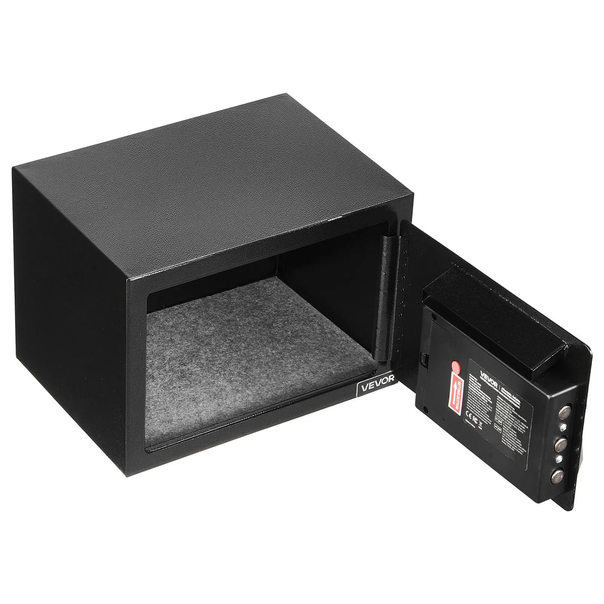 VEVOR 17 L Drop Safe with Front Deposit Slot, Password Lock and Rotating Handle, Durable Compact Cash Deposit Safe for Cash, Bank Receipts, Jewellery, Documents and Bills, Black