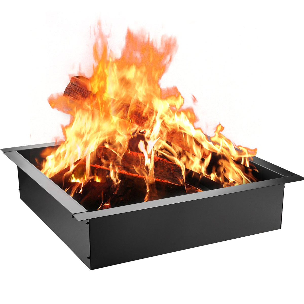 VEVOR Fire Ring – 91 cm Outer / 76 cm Inner Steel Insert (1.5 mm Thickness) with Handles – DIY In-Ground Fire Ring Insert for Garden, Terrace and Patio