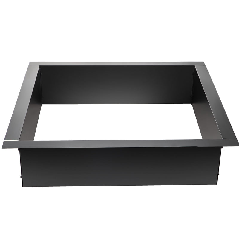 VEVOR ugunskura gredzens - 91 cm ārējais / 76 cm iekšējais tērauda ieliktnis (1,5 mm biezums) ar tvērējām - DIY zemē iebūvējams ugunskura ieliktnis dārzam, terasei un pagalmam
