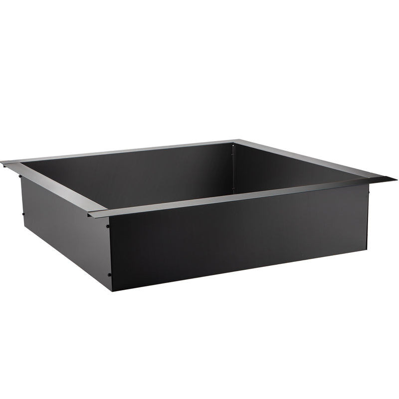 VEVOR ugunskura gredzens - 91 cm ārējais / 76 cm iekšējais tērauda ieliktnis (1,5 mm biezums) ar tvērējām - DIY zemē iebūvējams ugunskura ieliktnis dārzam, terasei un pagalmam