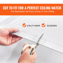 VEVOR griestu flīzes, 96 gab., 50 x 50 cm, polistirols, viegla uzstādīšana ar līmēšanu