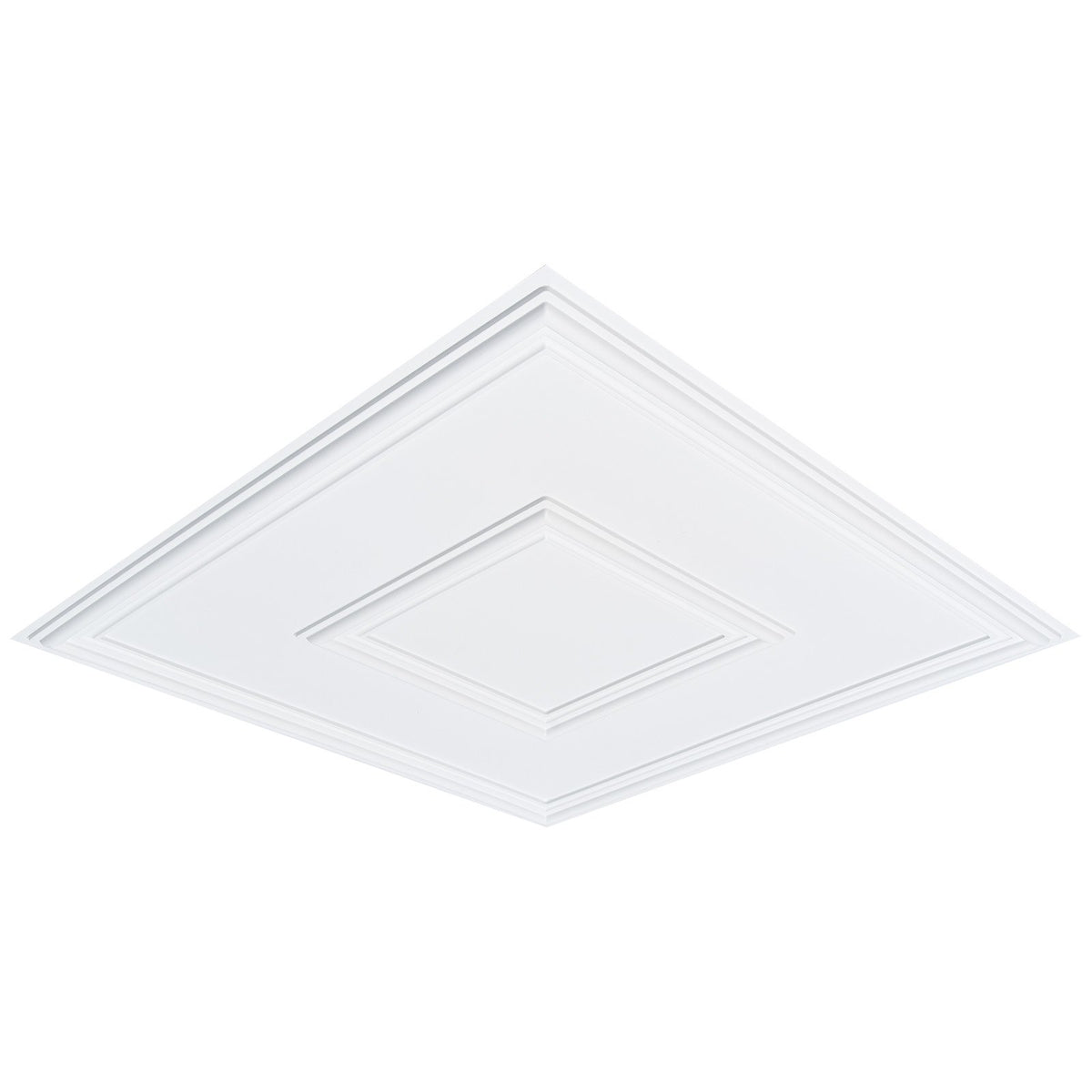 VEVOR Ceiling Panels, 12 pcs, 600 x 600 mm, PVC, Easy to Install, White, Geometric Pattern