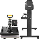 VEVOR 5-in-1 Siltuma prese 38 x 38 cm ar cepuru pārsūtīšanas funkciju un 135 cm Vinila griezēju un plotteri, 3 asmeņi