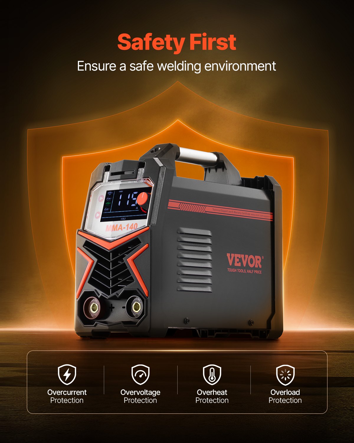 VEVOR TIG Welding Machine 4 in 1 – Pulse TIG, Lift TIG, MMA, Stick, IGBT, LED Display