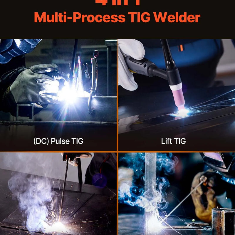 MMA Metinātājs 4-in-1 Metināšanas Mašīna Pulse MMA Lift STICK IGBT Invertorid ar LED