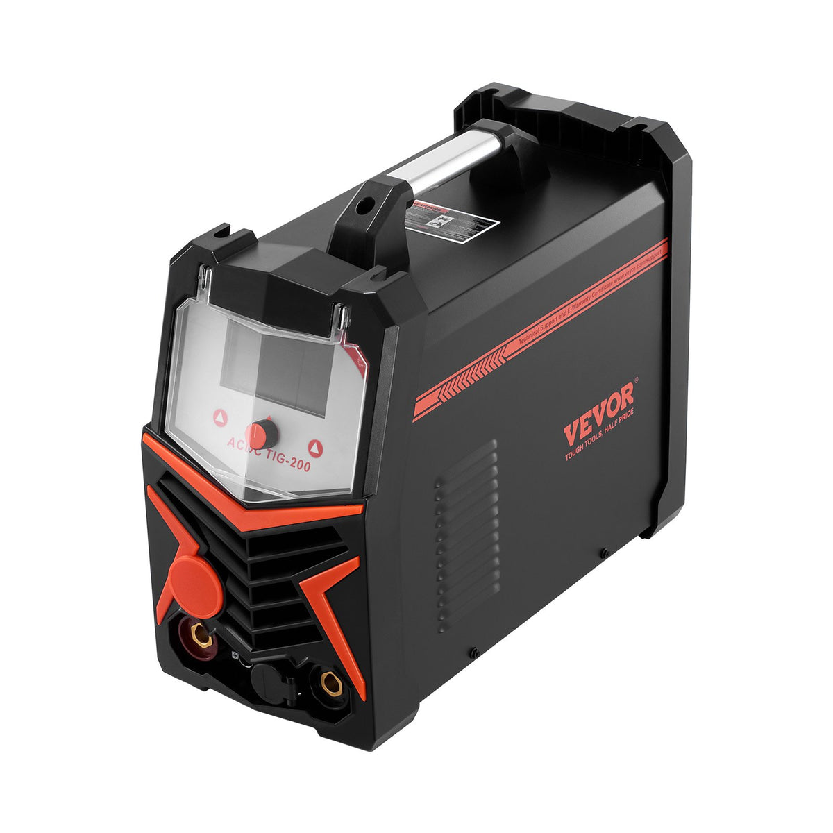 VEVOR TIG Welding Machine 200 A 6 in 1 for Aluminium – AC/DC TIG, AC/DC Pulse, Spot TIG, MMA, Synergic