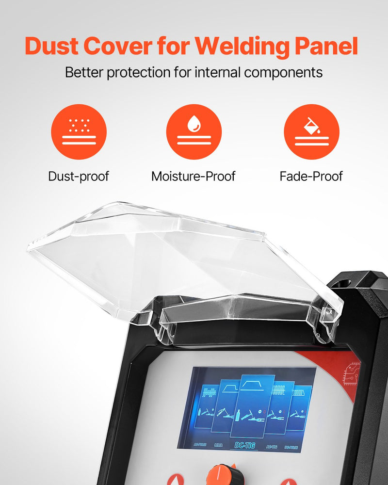 TIG Metinātājs 6-in-1 AC/DC Metināšanas Mašīna Pulse Spot MMA Stick IGBT ar LED