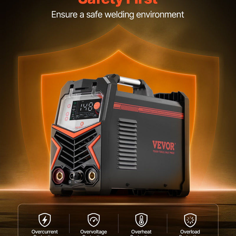 TIG Metinātājs 3-in-1 Metināšanas Mašīna Pulse MMA Stick IGBT Invertors ar LED