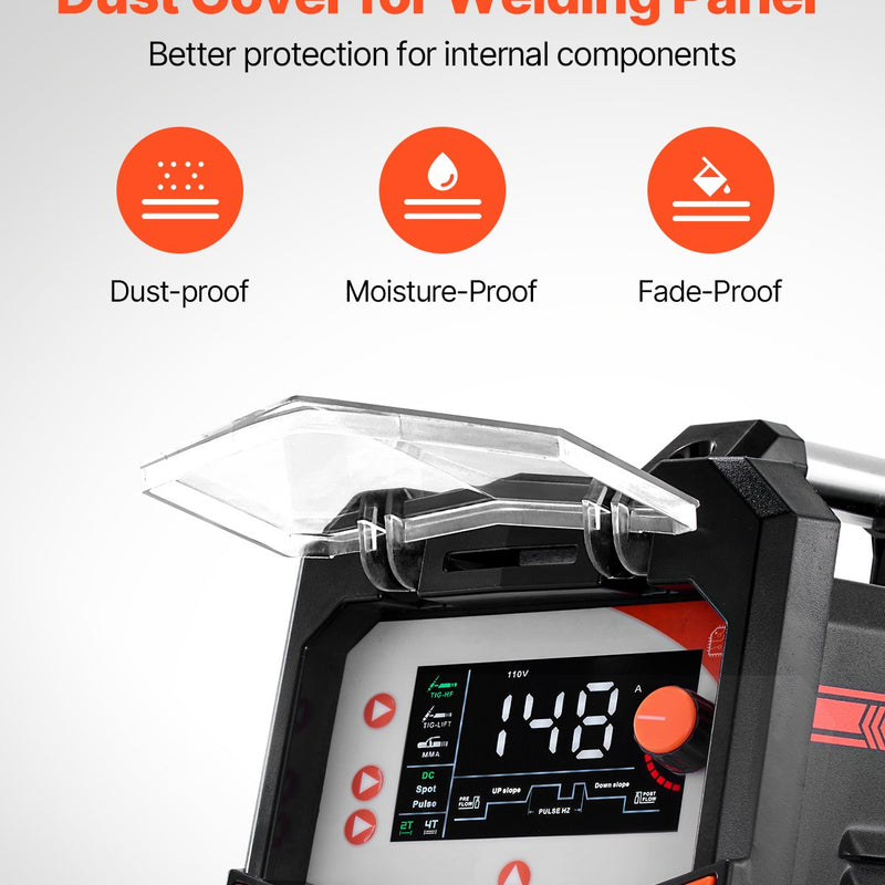 TIG Metinātājs 3-in-1 Metināšanas Mašīna Pulse MMA Stick IGBT Invertors ar LED