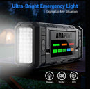 AVAPOW TJ68 6000A Akumulatora Palaidējs ar 4" HD Displeju, PD 65W Divvirzienu Ātro Uzlādi, 12V Starta Bloks Automašīnām – Piemērots Visiem Benzīna un Dīzeļa Dzinējiem