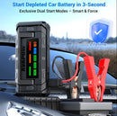 AVAPOW TJ68 6000A Akumulatora Palaidējs ar 4" HD Displeju, PD 65W Divvirzienu Ātro Uzlādi, 12V Starta Bloks Automašīnām – Piemērots Visiem Benzīna un Dīzeļa Dzinējiem