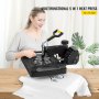 VEVOR termoprese 30 × 38 cm 5-in-1, 1000 W, 360° pagriežama, T-krekliem, krūzēm un cepurēm, melna