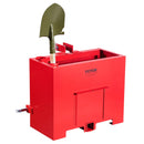 Balasta kaste 3 punktu 1. kategorijas traktoram ar ātro uzkabi, pretatsvars, sarkana