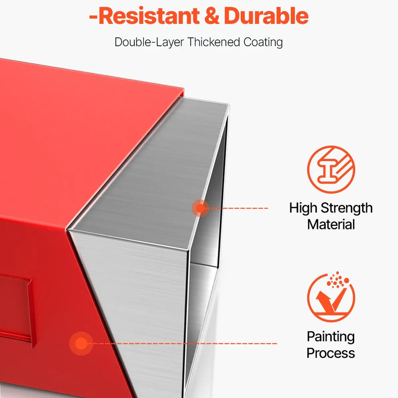 Balasta kaste 3 punktu 1. kategorijas traktoram ar ātro uzkabi, pretatsvars, sarkana