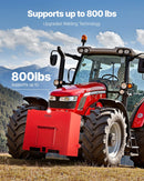 Balasta kaste 3 punktu 1. kategorijas traktoram ar ātro uzkabi, pretatsvars, sarkana