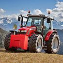 Balasta kaste 3 punktu 1. kategorijas traktoram ar ātro uzkabi, pretatsvars, sarkana