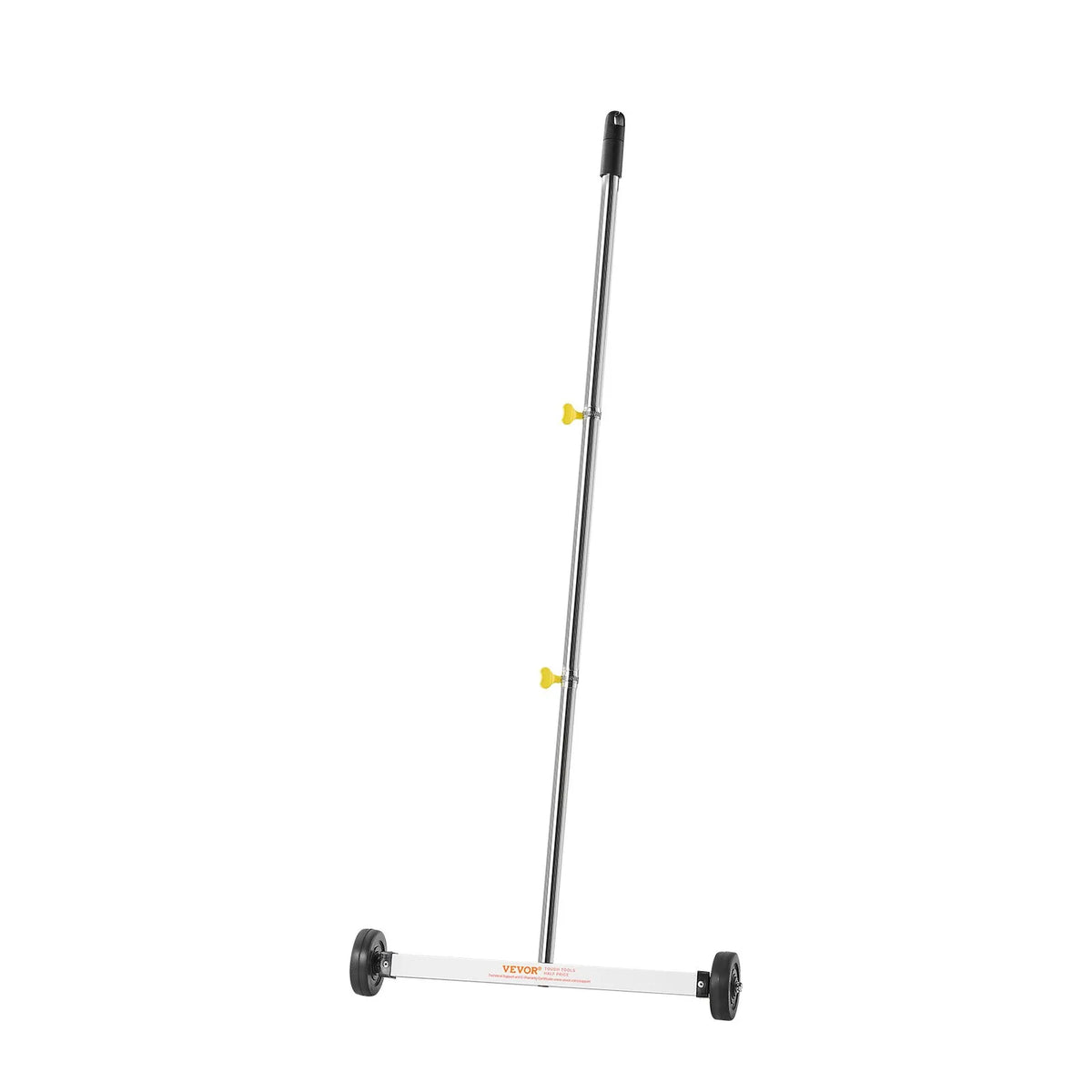 VEVOR Magnetic Sweeper with Wheels 43 cm, 4.5 kg Capacity, Lightweight Magnetic Pickup Tool with Adjustable Handle for Collecting Nails and Screws in Garages and Roof Work