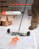 VEVOR magnētiskais savācējs ar riteņiem 43 cm, kravnesība 4,5 kg, viegls magnētiskais savākšanas rīks ar regulējamu rokturi naglu un skrūvju savākšanai garāžās un jumtu darbos